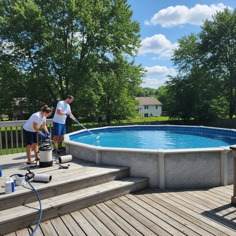 Pool Deck Algae Removal